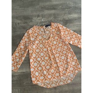 Trendy Blouse Sz Medium Blue Rain Boho Blouse Size M Top